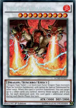 Yugioh Trident Dragion LC5D-EN237 1st Edition Secret Rare NM - Image 1