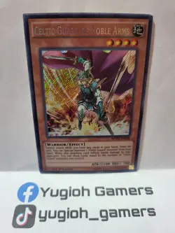 Yu-Gi-Oh Celtic Guard Of Noble Arms MVP1 1st Edition Secret Rare Light Played - Image 1