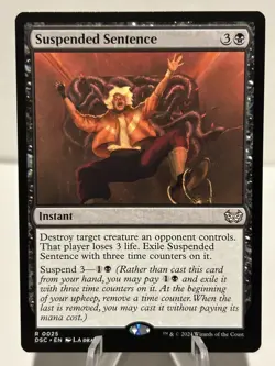 Suspended Sentence 25 R Commander: Duskmourn: House of Horror NM MTG - Image 1