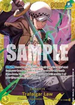 OP10-119 Trafalgar Law English SEC One Piece TCG Card Game - Image 2