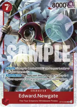 ST15-002 Edward.Newgate English SR One Piece TCG Card Game - Image 2