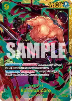 OP06-118 Roronoa Zoro English SEC One Piece TCG Card Game - Image 2