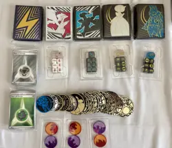 Pokemon TCG SEALED Accessories Lot 5 Card Sleeves 3 Markers 4 Dice 25 Coins - Image 2