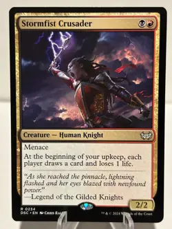 Stormfist Crusader 234 R Commander: Duskmourn: House of Horror NM MTG - Image 1
