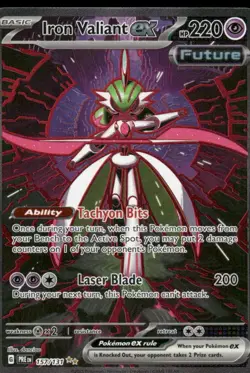Pokemon Cards Iron Valiant ex 157/131 Prismatic Evolutions Holo NM - Image 1