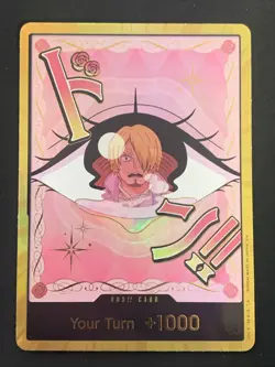 One Piece TCG DON!! CARD PRB02 SANJI PUDDING GOLD - ENG ENGLISH - Image 1