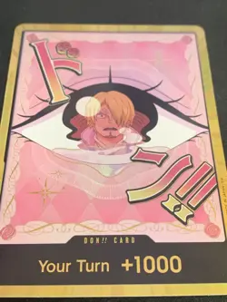 One Piece TCG DON!! CARD PRB02 SANJI PUDDING GOLD - ENG ENGLISH - Image 3