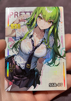 C.C Code Geass SSR Holo Anime Waifu Card Pretty Girls ACG - Image 1