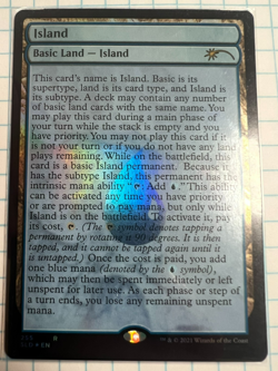 MTG Island (255) - Foil - Full Text Lands, NM-Mint, English Secret Lair Drop Ser - Image 1