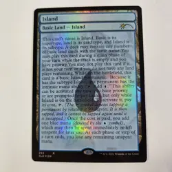 Island (255) Secret Lair Full-Text Land MTG Magic Foil - Image 1