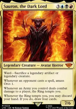 Custom Commander Deck MTG EDH Sauron, the Dark Lord heavy reanimate w/ deck case - Image 3