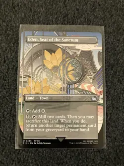 Magic The Gathering MTG - Eden, Seat of the Sanctum (Borderless) - FIN - Image 1