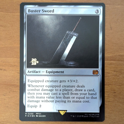 Buster Sword - Prerelease Foil Stamped Promo - Final Fantasy MTG - Image 1