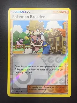 Breeder 63/73 | Shining Legends | Reverse Holo Uncommon | Pokemon Card | NM - Image 1