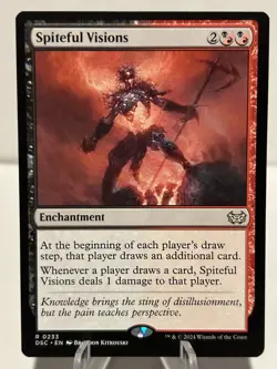 Spiteful Visions 233 R Commander: Duskmourn: House of Horror NM MTG - Image 1
