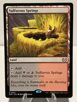 Sulfurous Springs 301 R Commander: Duskmourn: House of Horror NM MTG - Image 1