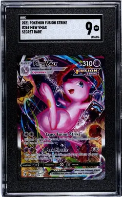 Pokemon Mew VMAX Alternate Art Secret Rare Holo Fusion Strike 269/264 SGC 9 2021 - Image 1