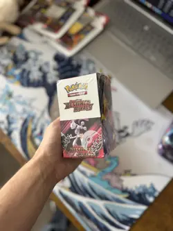 Pokemon TCG Destined Rivals Half Booster Box 18 Pack - Sealed - Small Tear￼ - Image 1