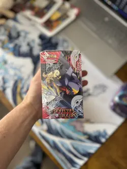 Pokemon TCG Destined Rivals Half Booster Box 18 Pack - Sealed - Small Tear￼ - Image 2