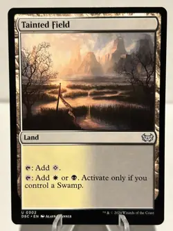 Tainted Field 302 U Commander: Duskmourn: House of Horror NM MTG - Image 1