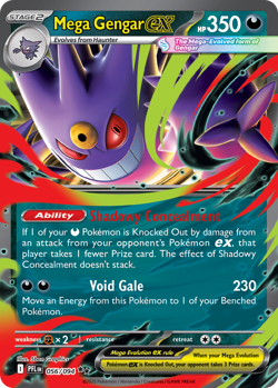 MEGA GENGAR EX 056/094 DOUBLE RARE PHANTASMAL FLAMES POKEMON NM - Image 1