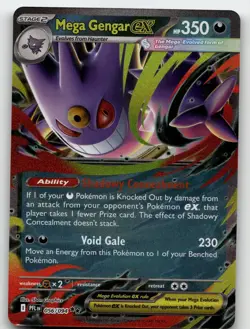 MEGA GENGAR EX 056/094 DOUBLE RARE PHANTASMAL FLAMES POKEMON NM - Image 2