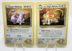 Rattata 015/034 & Raticate 016/034 - Pokemon TCG Classic Collection - Holo NM - Image 1