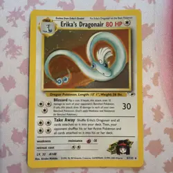 Pokemon Card TCG WOTC Erika's Dragonair Gym Heroes 4/132 Unlimited Holo LP/EXC - Image 2