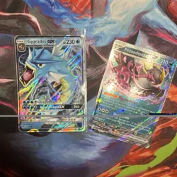 Pokemon TCG Gyarados GX & Fezandipiti EX Full Art Holo Lot (2 Cards) - Image 2