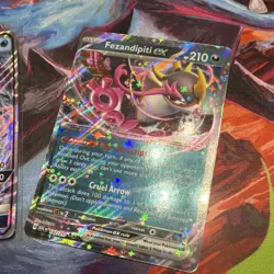 Pokemon TCG Gyarados GX & Fezandipiti EX Full Art Holo Lot (2 Cards) - Image 3