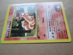 Brock's Vulpix - 73/132 - 1st Edition WOTC TCG—Gym Heroes Pokemon Card - Image 3