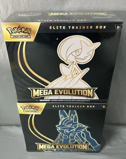 Pokemon Mega Evolution Elite Trainer Box ETB Set of 2 New Sealed - Image 1