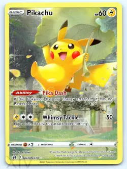Pikachu GG30/GG70 Pokemon Crown Zenith Galarian Gallery Trainer Gallery Rare - Image 1