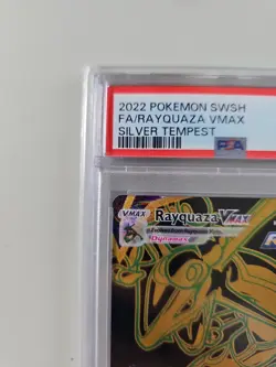 2022 Pokemon SWSH Silver Tempest Rayquaza VMAX FA Secret #TG29 PSA 10 - Image 3