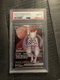2025 Team Rockets Mewtwo EX Destined Rivals (English) PSA 10 Gem Mint Pokemon - Image 1