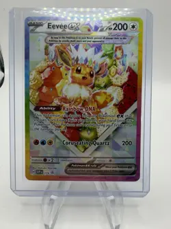 Pokemon Eevee EX 174 Promo Prismatic Evolutions NM - Image 1