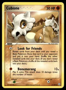 CUBONE - 51/109 Common Team Rocket Returns Pokemon LP - Image 1