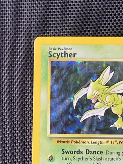 Pokemon Jungle Scyther 10/64 Holo Rare 2000s WOTC Base Set Vintage - Image 2