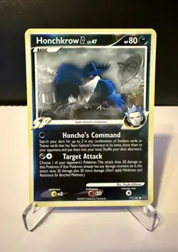 Honchkrow G 77/127 Platinum Reverse Holo Pokemon TCG 2009 NM - Image 1