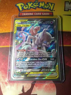 Pokemon TCG Mewtwo & Mew GX Tag Team Black Star Promo #SM191 HP Alternate Art - Image 1