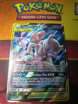 Pokemon TCG Mewtwo & Mew GX Tag Team Black Star Promo #SM191 HP Alternate Art - Image 2