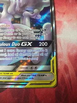 Pokemon TCG Mewtwo & Mew GX Tag Team Black Star Promo #SM191 HP Alternate Art - Image 4