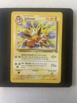 Jolteon 20/64 - HP - Jungle Pokemon TCG WOTC Vintage 1999 - Image 4