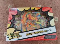 Pokemon TCG Ascended Heroes Mega Emboar Ex Box. Brand New & Sealed - Image 1