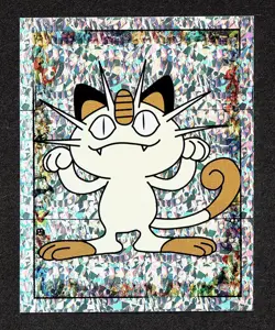 1999 Merlin Pokemon Meowth Prism #S11 – NM - Image 1