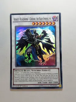 Assault Blackwing - Chidori the Rain Sprinkling - SHVI-EN051 - Super Rare Yugioh - Image 1