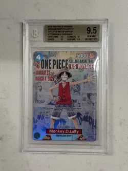 2026 Monkey D Luffy One Piece Promo College Basketball US Voyage BGS 9.5 - Image 1