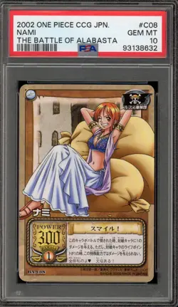 2002 One Piece CCG Nami The Battle of Alabasta Japanese #C08 PSA 10 Gem Mint - Image 1