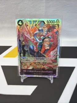 Mr.2.Bon.Kurei (Bentham) OP14-091 SR The Azure Sea's Seven - ONE PIECE ENGLISH - Image 1
