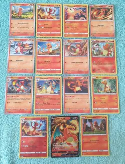 CHARMANDER, CHARMELEON, & CHARIZARD BUNDLE OF POKEMON CARDS - Image 1